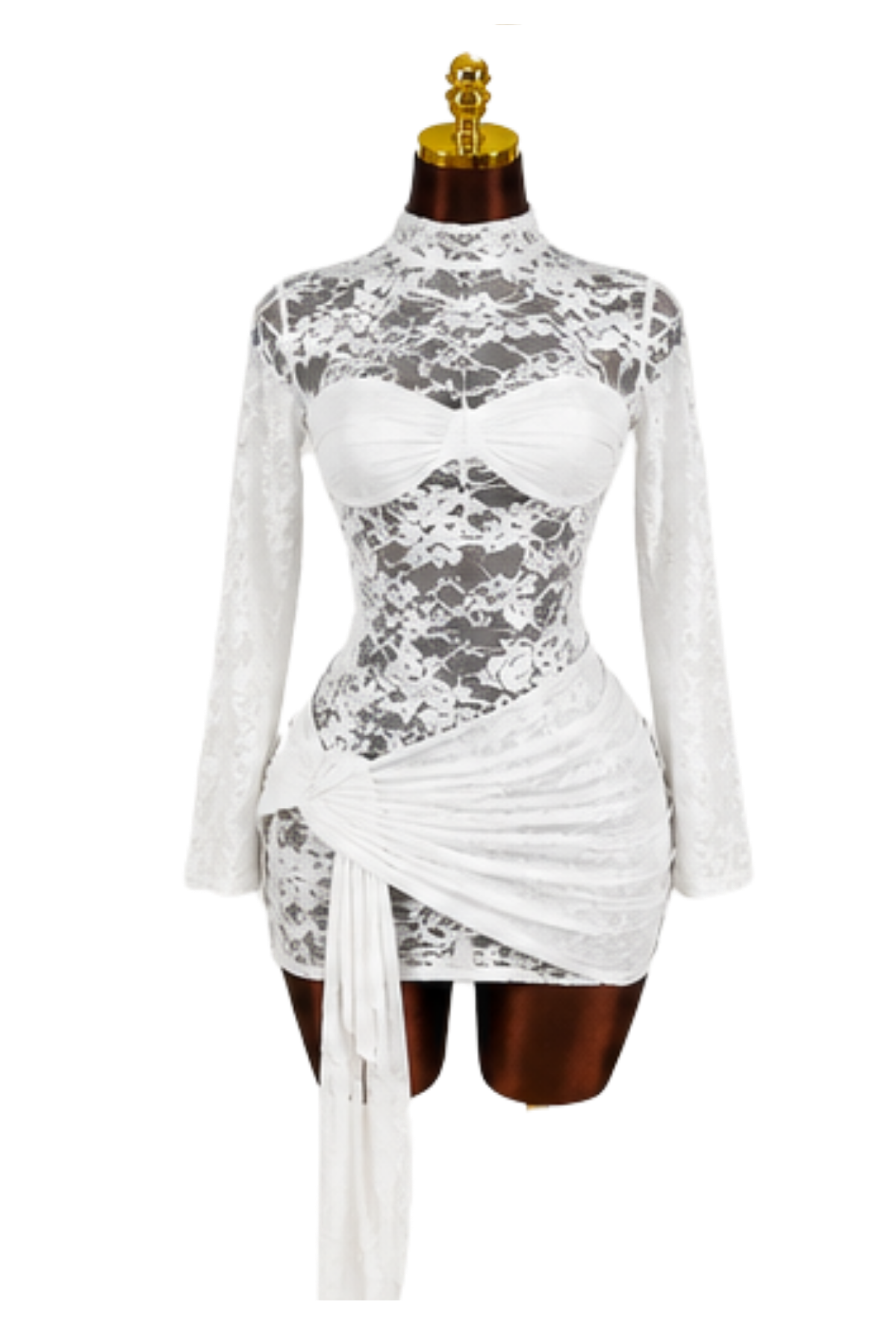 Ivory Lace Mini Dress