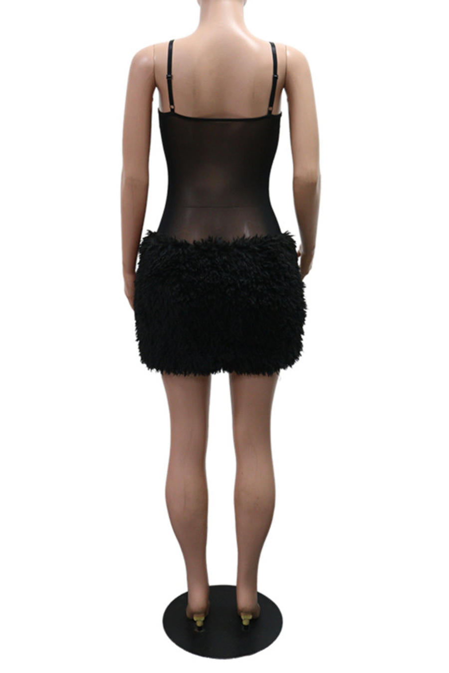 Midnight Mesh Mini Dress