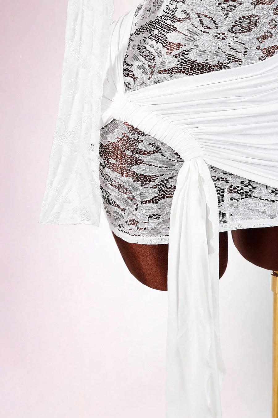 Ivory Lace Mini Dress