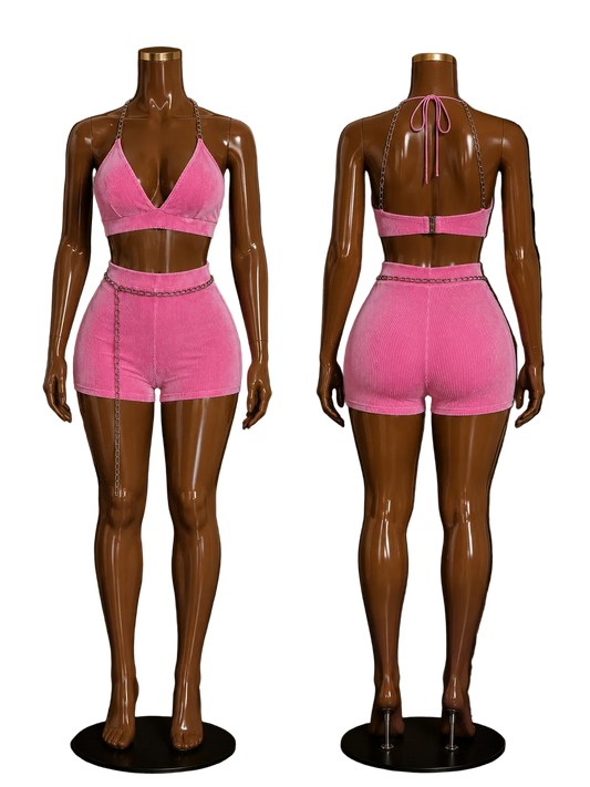 Pink Sugar Chain Set