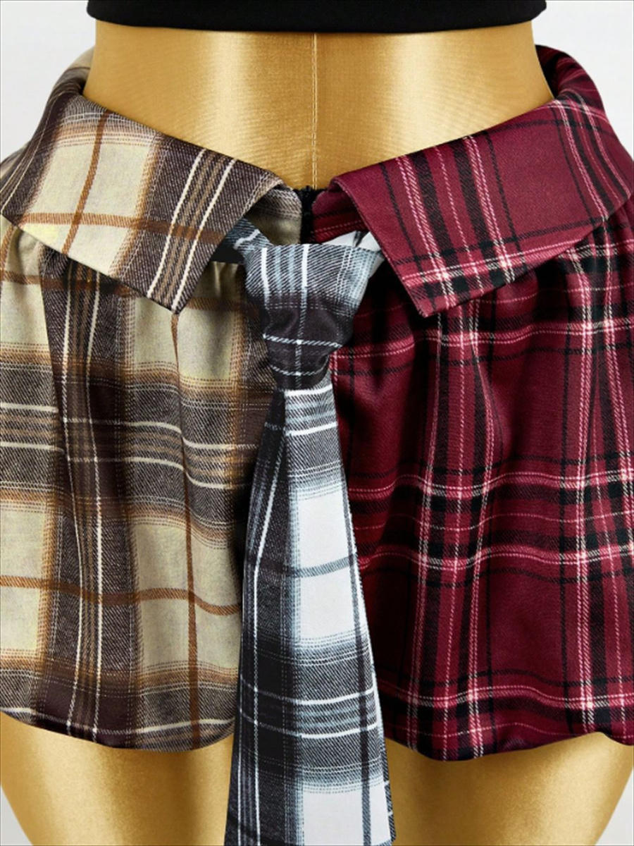 Prep School Plaid Skirt