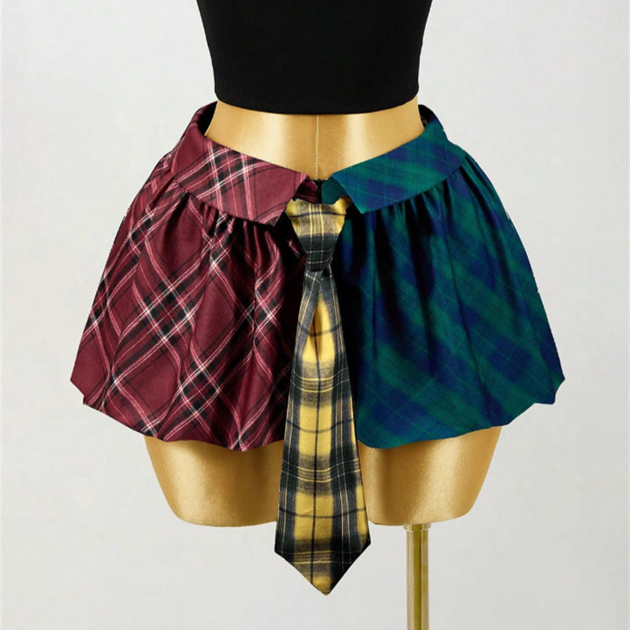 Prep School Plaid Skirt