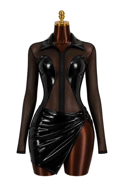 Midnight Sheer Body suit set